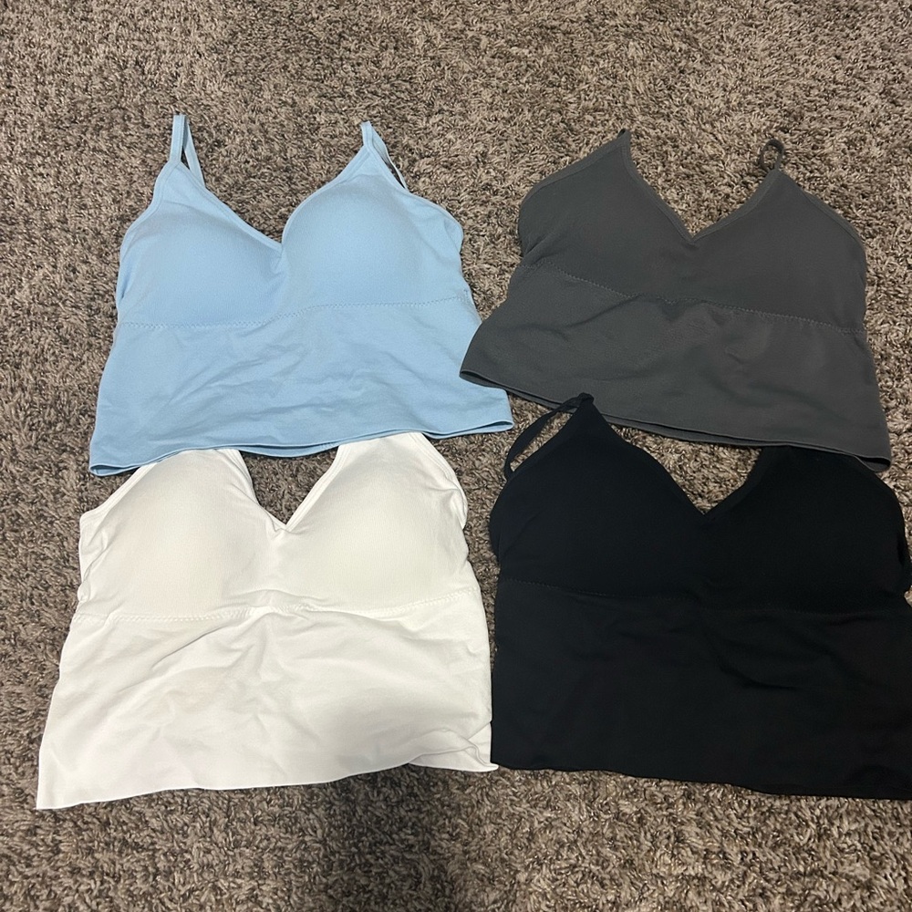 TikTok criss cross bra crop tank
